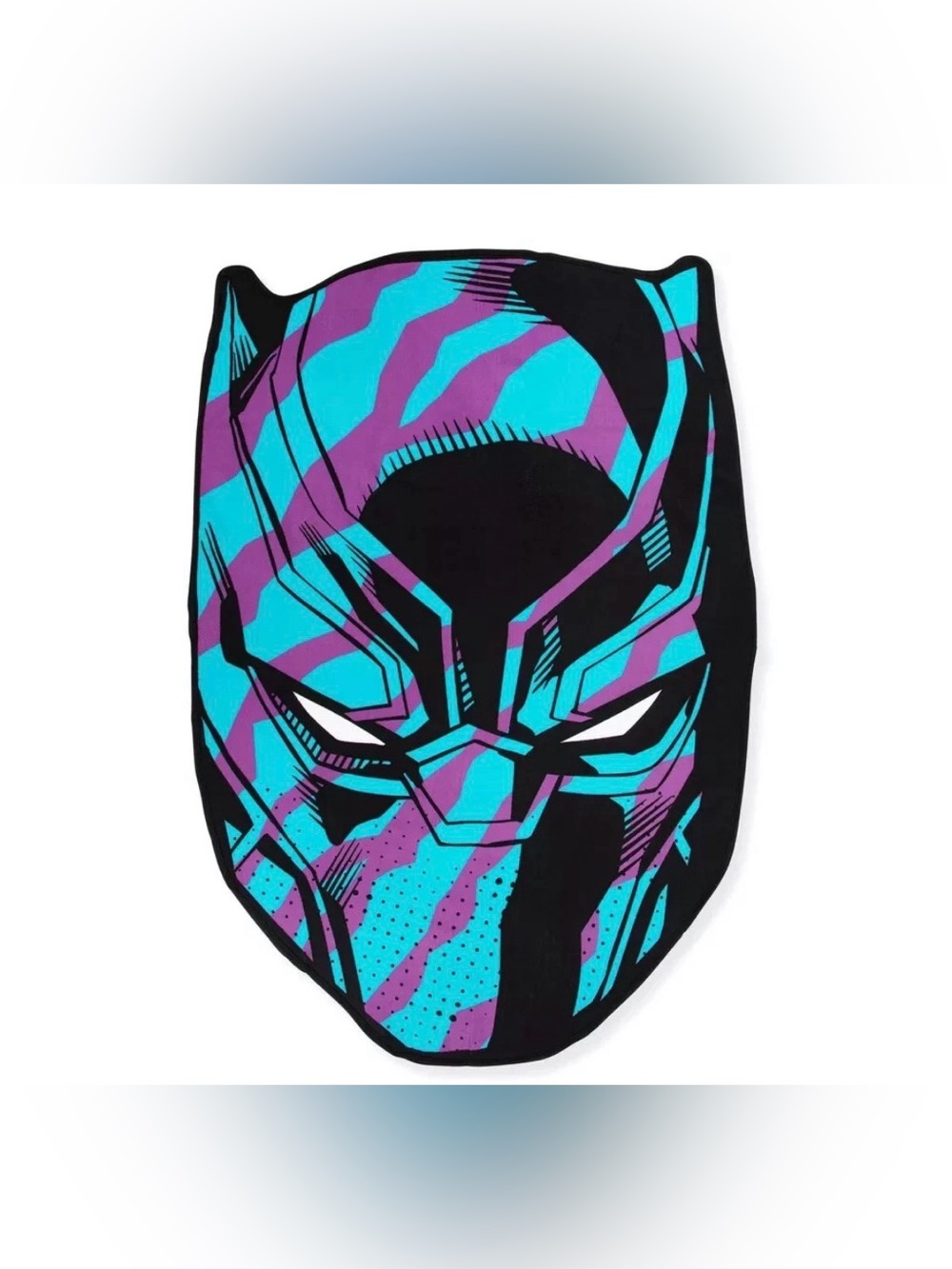 New SET AVENGERS Black Panther Shaped Beach Towel Large  Kids Bath Travel Teal
